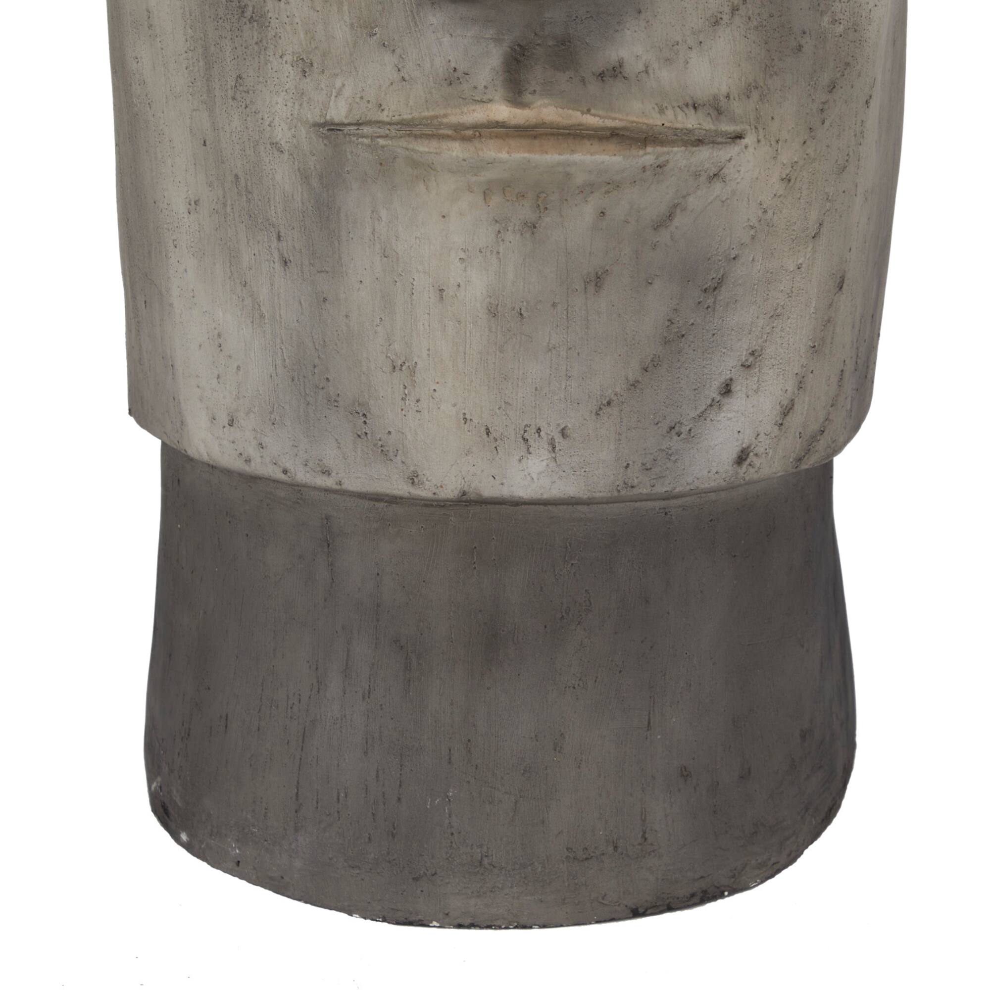 Brown Contemporary Planter, 12" x 14" x 24"